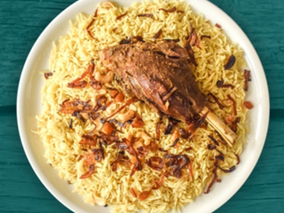 رز بخاري مع لحم بخاري